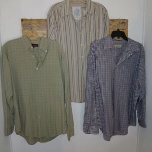 Lot Of 3 LRG Men's Multi-Color Long Sleeve Shirts Grunge Farm Ranch
